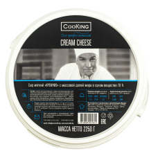Сыр творожный CooKing CREAM CHEESE,  2250 гр