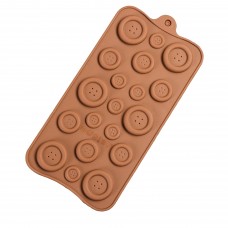 Силикон.форма для шоколада Пуговицы