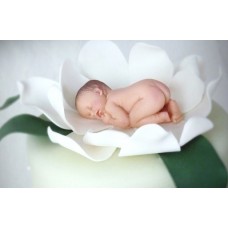Молд силиконовый для мастики Спящий младенец 3D 6,5x3,5x1,5 см