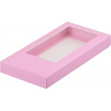 Коробка для шоколада 180*90*17 розовая